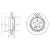 DELPHI BG3727 Brake Disc